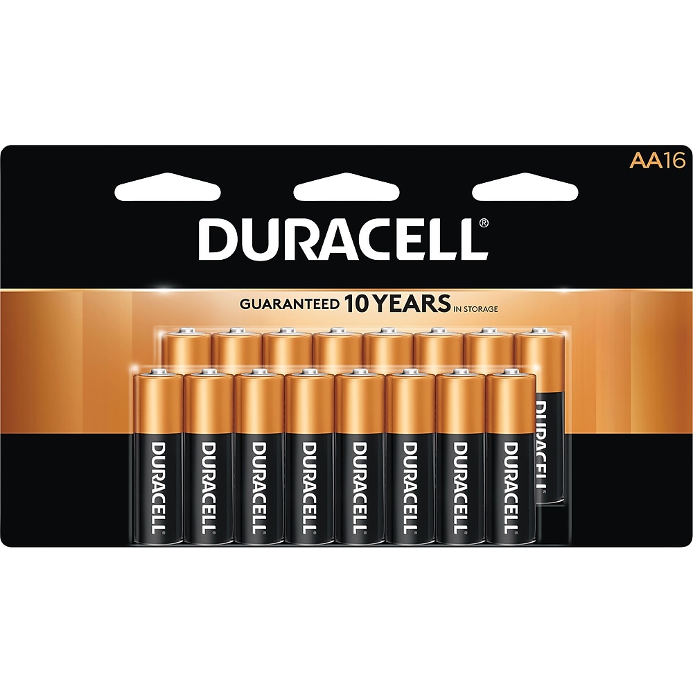 Duracell® CopperTop™ batteries, 16/pk