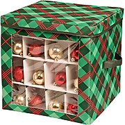 Honey Can Do Plaid Ornament Storage Cube (SFT-07752)