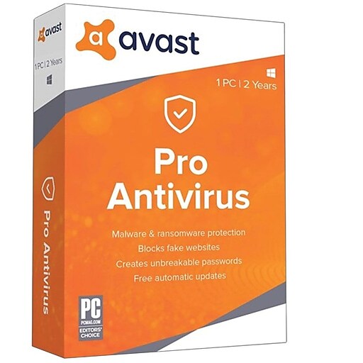  Avast Pro Antivirus 2019 1 PC 2 Year for Windows 1 User 
