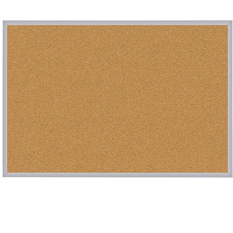 Ghent Cork Bulletin Board, Aluminum Frame, 4' x 12' (AK412) image 1