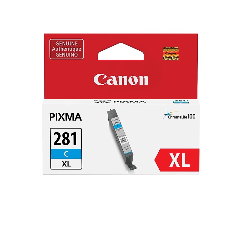 Canon 281XL Cyan High Yield Ink Cartridge (2034C001) image 1