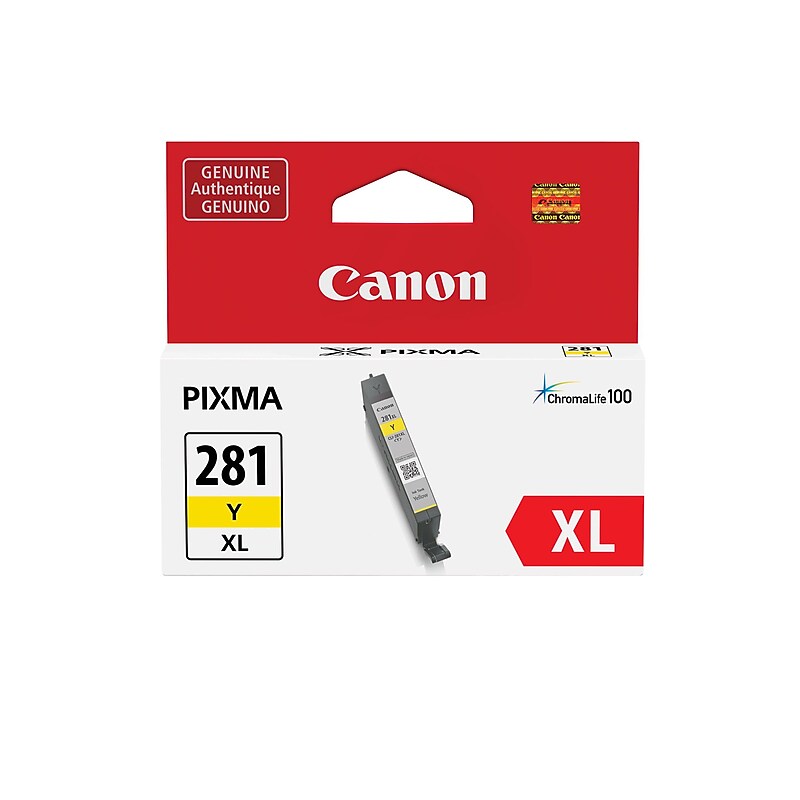 Canon 281XL Yellow High Yield Ink Cartridge (2036C001) image 1