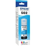 Epson T502 Cyan Standard Yield Ink Cartridge, Each