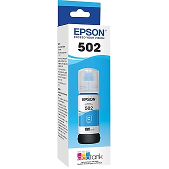 Epson T502 Cyan Standard Yield Ink Bottle (T502220-S)