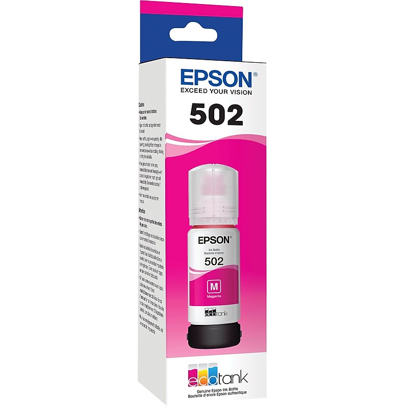Epson 502 Magenta Standard Yield Ink Cartridge (T502320-S) image 1