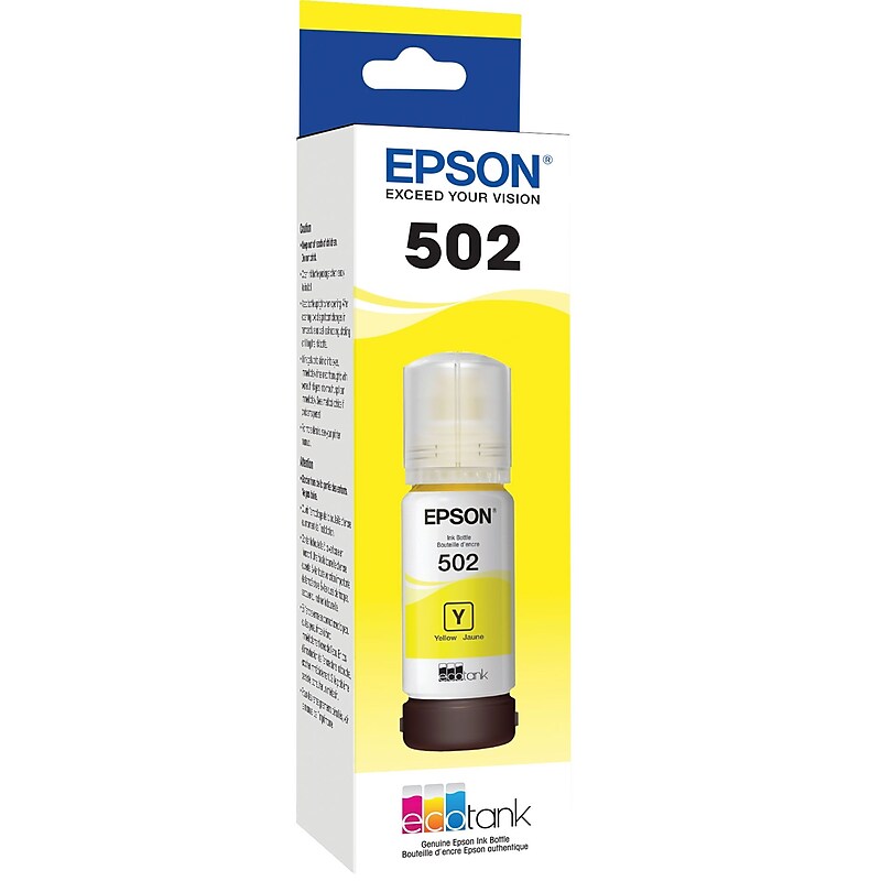 Epson 502 Yellow Standard Yield Ink Cartridge (T502420-S) image 1