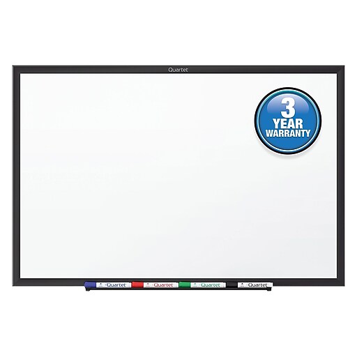 Quartet Standard Melamine DryErase Whiteboard, Aluminum Frame, 2' x 1.
