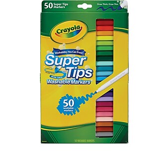Crayola Washable Super Tips Markers, 50/Pack