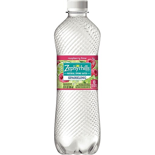Zephyrhills® Brand Sparkling Natural Spring Water, Raspberry Lime, 16.9