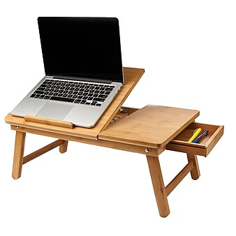 Mind Reader Bamboo Laptop Bed Tray, Brown (BEDTRAYBM-BRN)