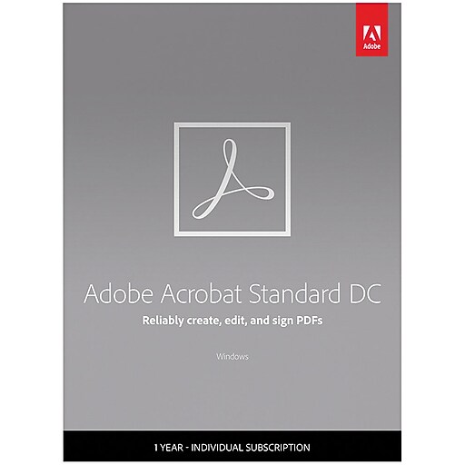 Adobe Acrobat Standard DC for Windows (1 User) [Download