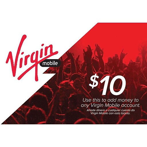 Virgin Mobile Prepaid Airtime Card 10 at Staples