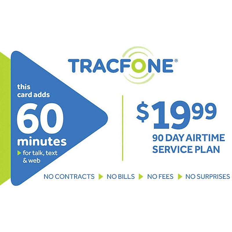 TracFone 60 Minutes Prepaid Airtime Card $19.99 image 1