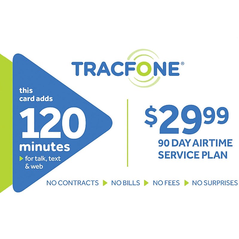 TracFone 120 Minutes Prepaid Airtime Card $29.99 image 1