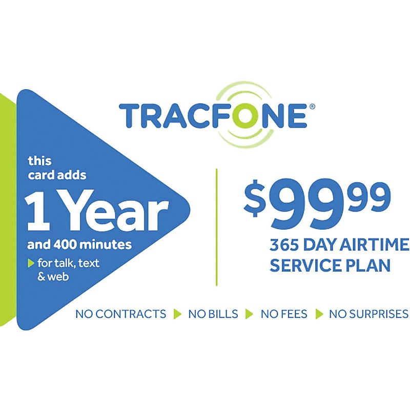 TracFone 400 Minutes Prepaid Airtime Card $99.99 image 1