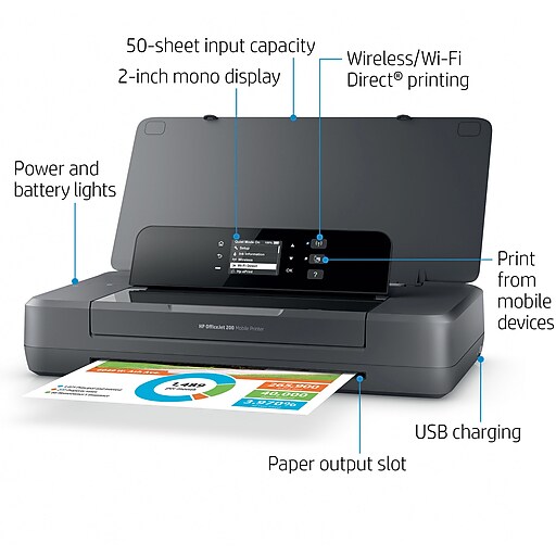 HP OfficeJet 200 Mobile Inkjet Printer Staples