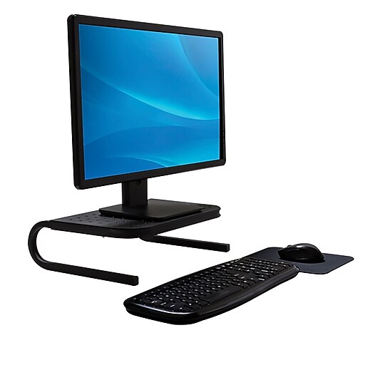 Handstands Metal Monitor Stand, 11"H x 14.6"W x 4.2"D, Black (27000US
