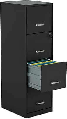 Staples 4 Drawer Vertical File Cabinet Charcoal Letter 18 D