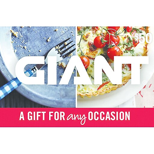 Giant Food Gift Card 50 at Staples
