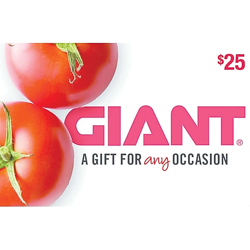 Giant Food Gift Card $25 at Staples