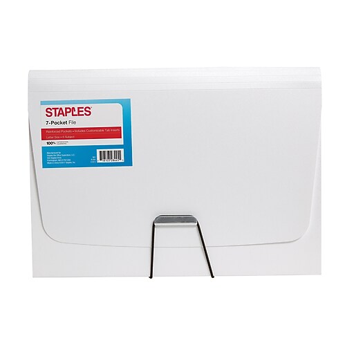 Shop Staples for Staples Plastic 7 Pocket Reinforced Expanding Folder