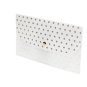 Staples Plastic Envelope with Snap Closure, Check, Assorted (51794)