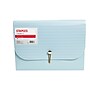 Staples Fashion Plastic 7-Pocket Reinforced Folder, Letter Size, Blush/Blue (51803)~#|#~s1109562_sc7