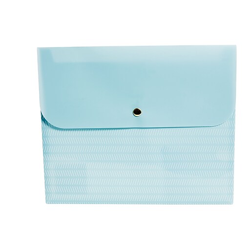 Staples plastic envelope with snap closure letter assorted 51795