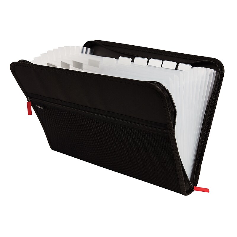 TRU RED Accordion File, 13-Pocket, Letter Size, Black (TR51817) image 1
