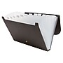 Staples 13-Pocket Leatherette Expanding File Folder, Letter, Dark Gray (51825)~#|#~s1109761_sc7