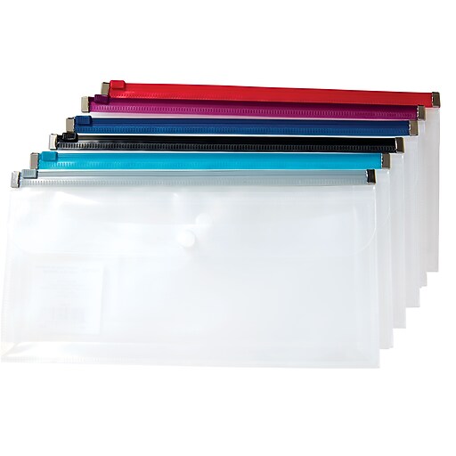 Staples® Poly Zip Envelopes, Red, Check Size at Staples