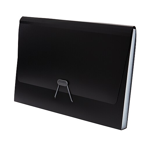 Staples® Plastic Expandable Reinforced 7 Pocket File, Letter Size