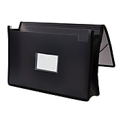 TRU RED™ Expanding Wallet, Elastic Closure, Legal Size, Black (TR10761)