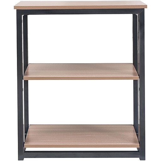 ReadyNow Folding 2 Shelf Bookcase, Natural, 27.6"H x 23.6"W x 11.4"D at
