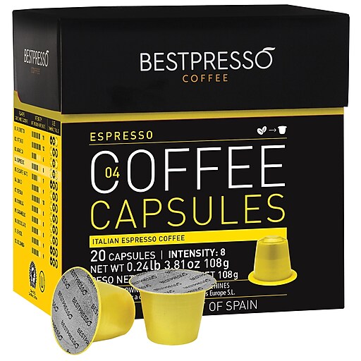 Bestpresso® Compatible Nespresso® Pods, Espresso Blend, Light Intensity