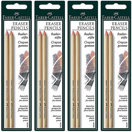 FaberCastell Perfection Eraser Pencils, 4/Pack (23445PK4) at Staples