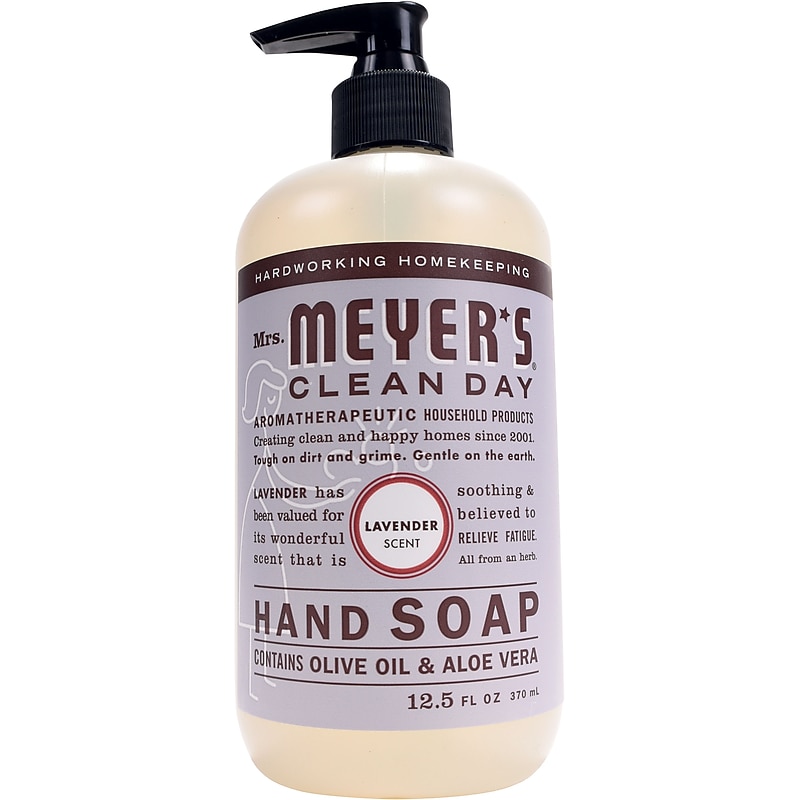 Mrs. Meyer's Clean Day Hand Soap, Lavender Scent, 12.5 fl oz (651311) image 1