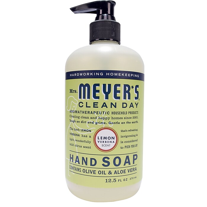 Mrs. Meyer's Clean Day Hand Soap, Lemon Verbena Scent, 12.5 fl oz
