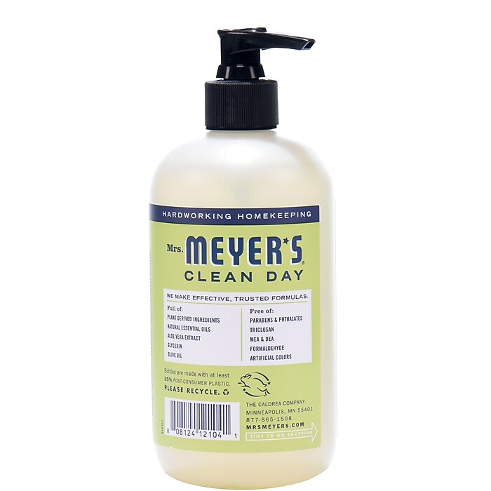 Mrs. Meyer's Clean Day Hand Soap, Lemon Verbena Scent, 12.5 fl oz