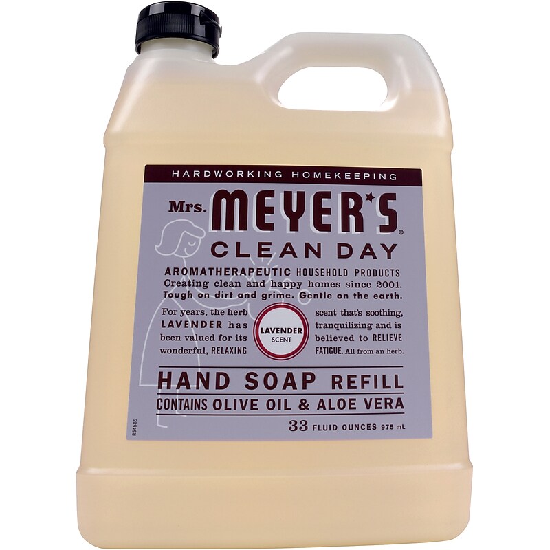 Mrs. Meyer's Clean Day Liquid Hand Soap Refill, Lavender Scent, 33 fl oz (651318) image 1