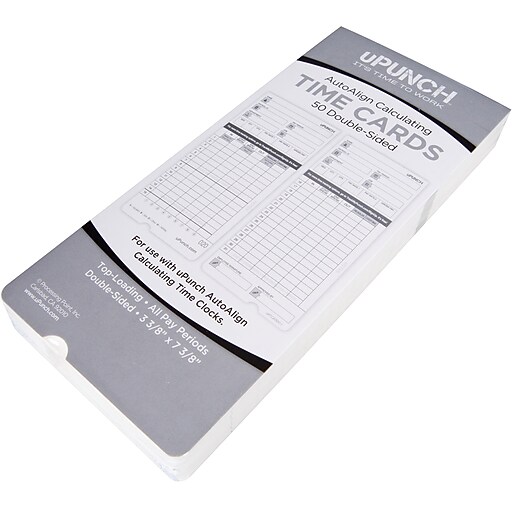 Shop Staples For 50 UPunch Time Cards For HN4000