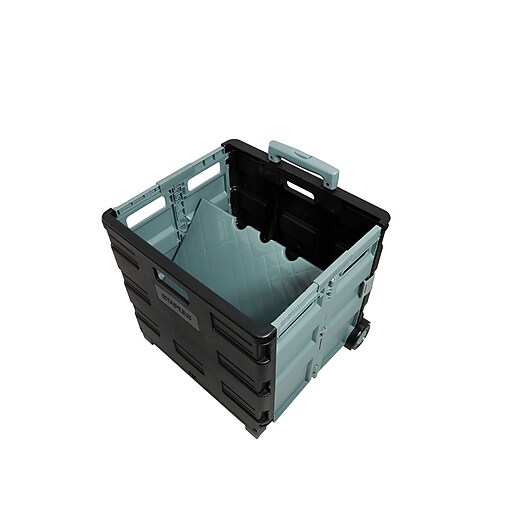 Staples Expanding Folding Crate on Wheels Staples