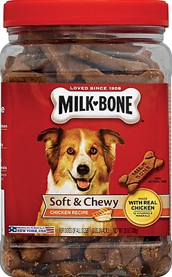 Milk-Bone Soft and Chewy Chicken Recipe Dog Snacks, 25 oz
