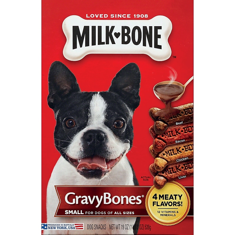 Milk Bone Gravy Bones Dog Biscuits, Small, 19 oz (SMU94203) image 1