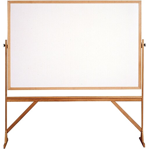 Ghent 4' H x 6' W Reversible Whiteboard with Wood Frame (RMM46) at Staples
