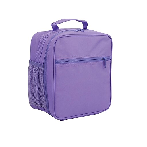 Staples Kids Lunch Bag, Purple, 8.26"W x 9.45"H x 4.33"D (52441) at Staples