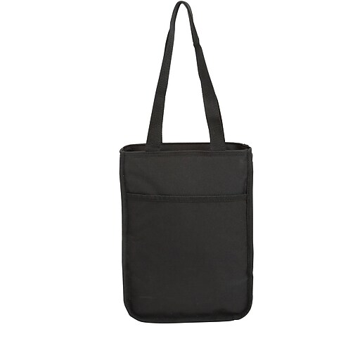 Staples Tote Lunch Bag, Black, 9.25"W x1 2.2"H x 3.54"D (52447) at Staples