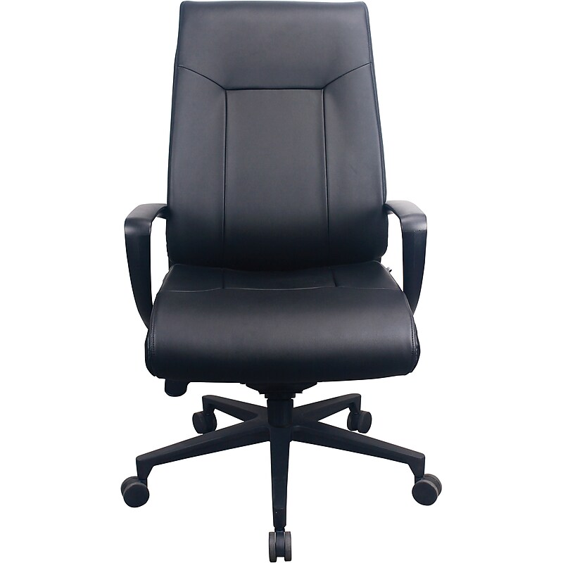 Tempur-Pedic Ergonomic Leather Swivel Executive Chair, Black (TP2500-BLKL) image 1