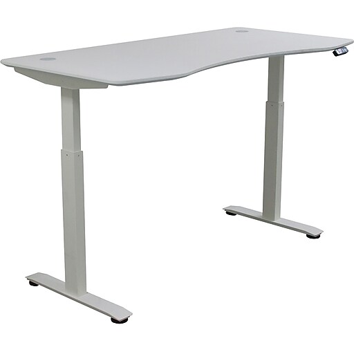 Motionwise Electric Height Adjustable Desk 30"x60", Snow White (815977020018) Staples