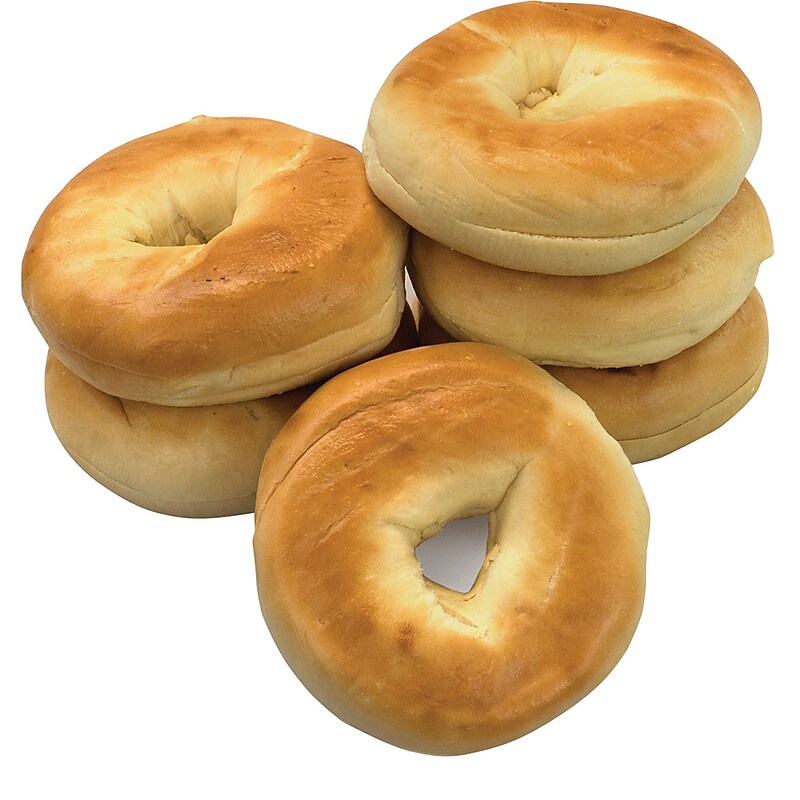 Fresh Plain Bagels, 6/Pack (02998) image 1